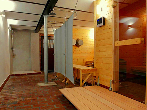 Fertige Sauna